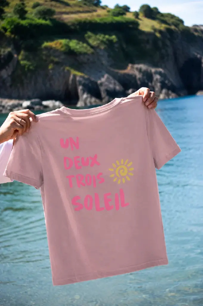 Tee-shirt enfant 123 Soleil rose (4/6 ans)
